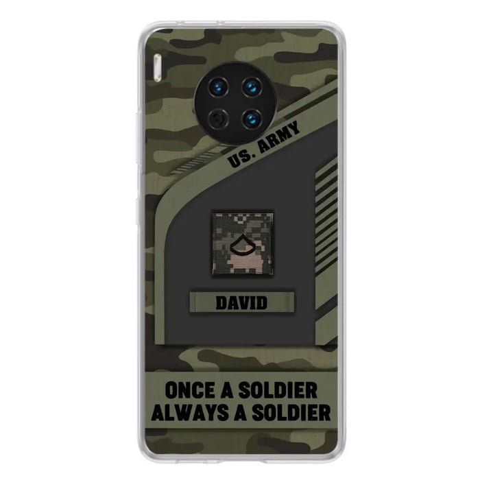 Custom Personalized Veteran Phone Case - Gift Idea For Veteran/Veterans Day - Once A Soldier Always A Soldier - Case for Xiaomi/Huawei/Oppo