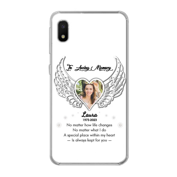 Custom Personalized In Loving Memory Phone Case - Upload Photo - Memorial Gift Idea - Case For iPhone/Samsung - A Special Place Within My Heart Is Always Kept For You