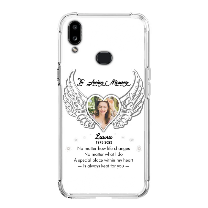 Custom Personalized In Loving Memory Phone Case - Upload Photo - Memorial Gift Idea - Case For iPhone/Samsung - A Special Place Within My Heart Is Always Kept For You