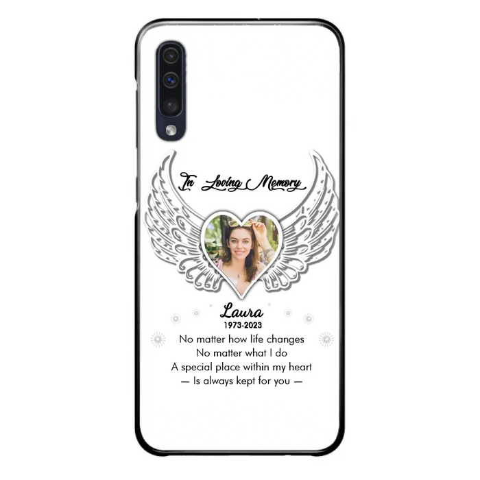 Custom Personalized In Loving Memory Phone Case - Upload Photo - Memorial Gift Idea - Case For iPhone/Samsung - A Special Place Within My Heart Is Always Kept For You