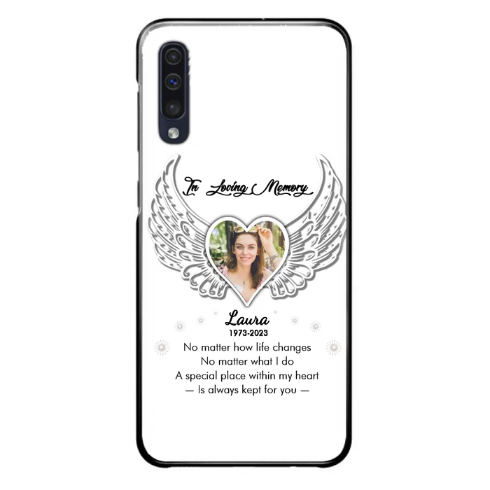 Custom Personalized In Loving Memory Phone Case - Upload Photo - Memorial Gift Idea - Case For iPhone/Samsung - A Special Place Within My Heart Is Always Kept For You