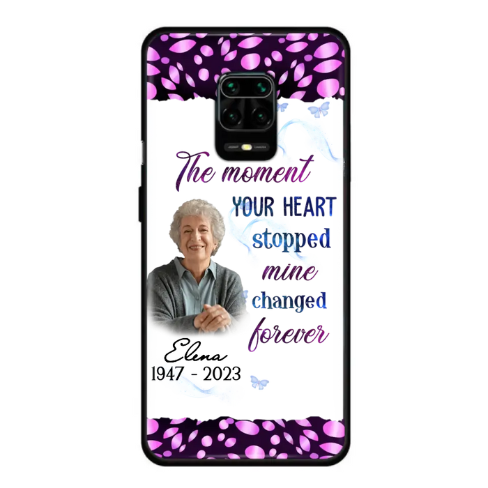 Custom Personalized Memorial Photo Phone Case - Memorial Gift For Family Member - Upload Photo - Case For Oppo/Xiaomi/Huawei - The Moment Your Heart Stopped Mine Changed Forever