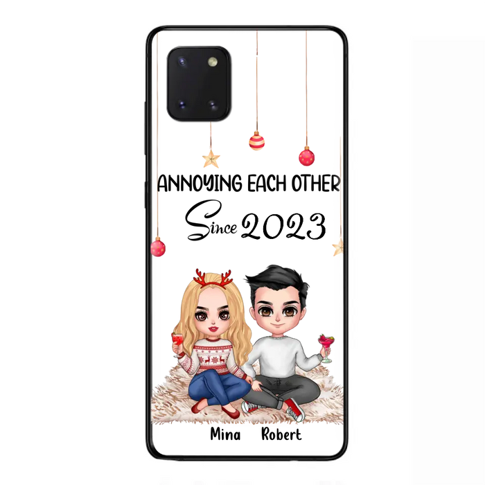 Custom Personalized Couple Phone Case - Christmas  Gift Idea For Couple - Annoying Each Other Since 2023 - Case for iPhone/Samsung