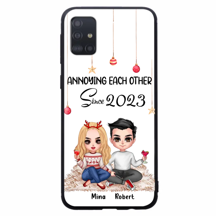 Custom Personalized Couple Phone Case - Christmas  Gift Idea For Couple - Annoying Each Other Since 2023 - Case for iPhone/Samsung