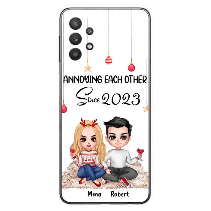 Custom Personalized Couple Phone Case - Christmas  Gift Idea For Couple - Annoying Each Other Since 2023 - Case for iPhone/Samsung