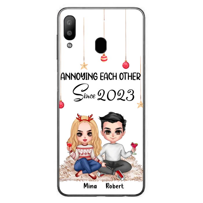 Custom Personalized Couple Phone Case - Christmas  Gift Idea For Couple - Annoying Each Other Since 2023 - Case for iPhone/Samsung