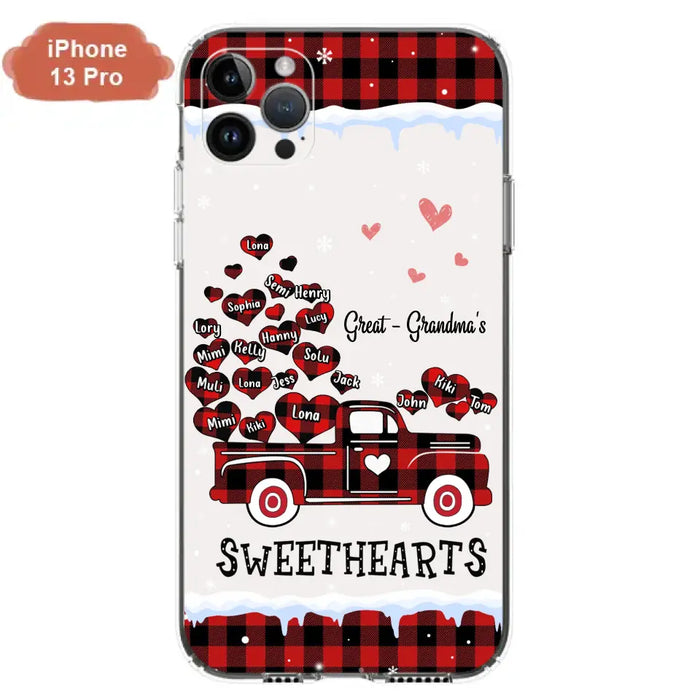 Personalized Grandma Phone Case - Gift Idea For Grandma - Upto 20 Children - Great - Grandma's Sweethearts - Case For iPhone/Samsung