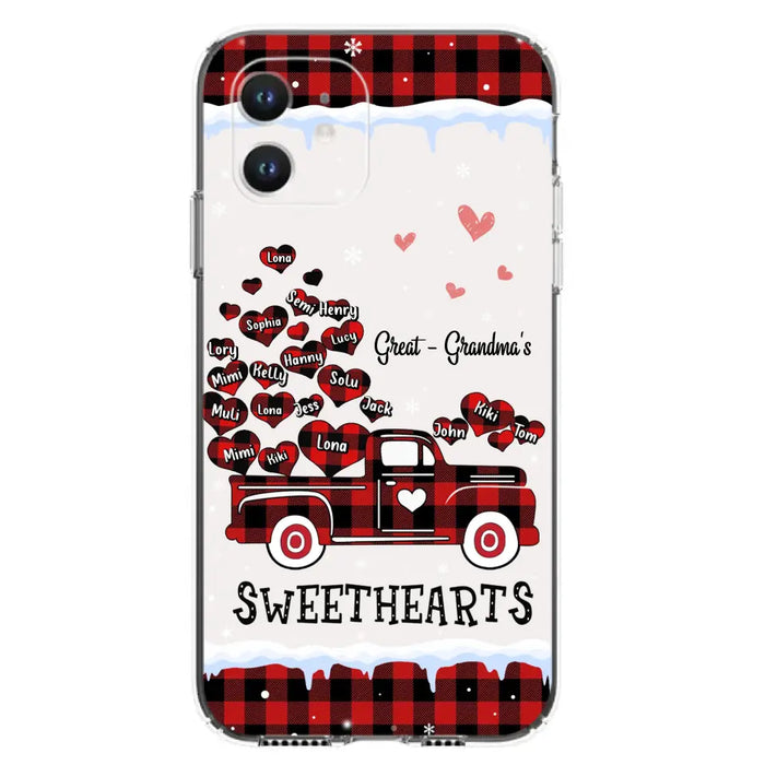 Personalized Grandma Phone Case - Gift Idea For Grandma - Upto 20 Children - Great - Grandma's Sweethearts - Case For iPhone/Samsung