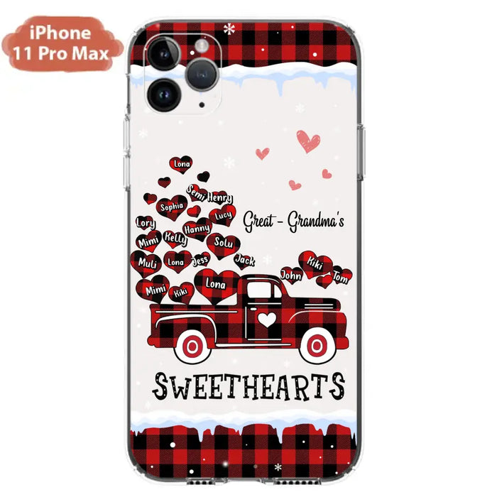 Personalized Grandma Phone Case - Gift Idea For Grandma - Upto 20 Children - Great - Grandma's Sweethearts - Case For iPhone/Samsung