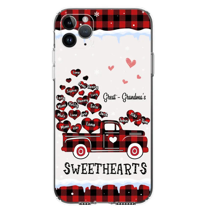 Personalized Grandma Phone Case - Gift Idea For Grandma - Upto 20 Children - Great - Grandma's Sweethearts - Case For iPhone/Samsung