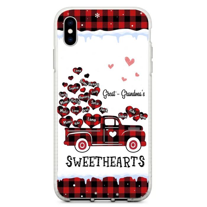 Personalized Grandma Phone Case - Gift Idea For Grandma - Upto 20 Children - Great - Grandma's Sweethearts - Case For iPhone/Samsung