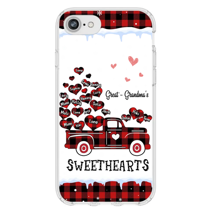 Personalized Grandma Phone Case - Gift Idea For Grandma - Upto 20 Children - Great - Grandma's Sweethearts - Case For iPhone/Samsung