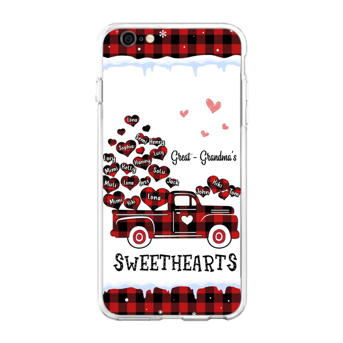 Personalized Grandma Phone Case - Gift Idea For Grandma - Upto 20 Children - Great - Grandma's Sweethearts - Case For iPhone/Samsung