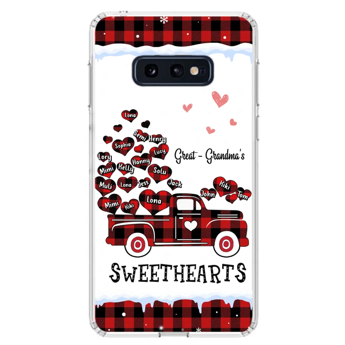 Personalized Grandma Phone Case - Gift Idea For Grandma - Upto 20 Children - Great - Grandma's Sweethearts - Case For iPhone/Samsung