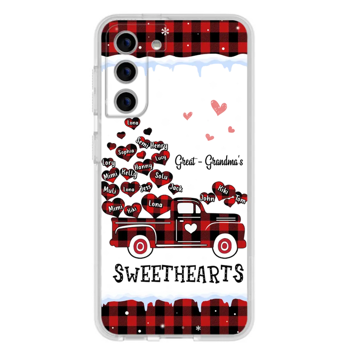 Personalized Grandma Phone Case - Gift Idea For Grandma - Upto 20 Children - Great - Grandma's Sweethearts - Case For iPhone/Samsung