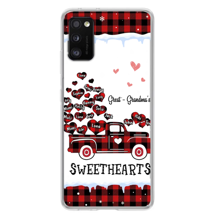 Personalized Grandma Phone Case - Gift Idea For Grandma - Upto 20 Children - Great - Grandma's Sweethearts - Case For iPhone/Samsung