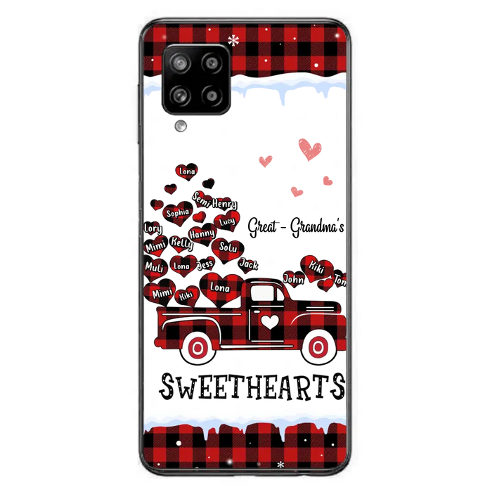 Personalized Grandma Phone Case - Gift Idea For Grandma - Upto 20 Children - Great - Grandma's Sweethearts - Case For iPhone/Samsung