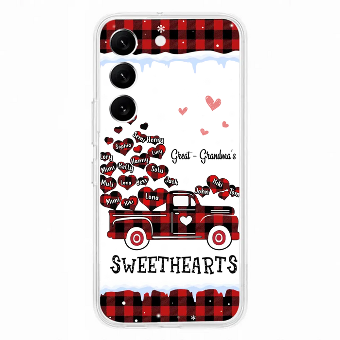 Personalized Grandma Phone Case - Gift Idea For Grandma - Upto 20 Children - Great - Grandma's Sweethearts - Case For iPhone/Samsung