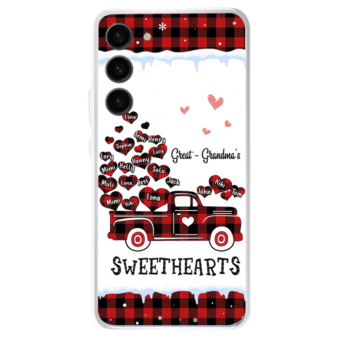 Personalized Grandma Phone Case - Gift Idea For Grandma - Upto 20 Children - Great - Grandma's Sweethearts - Case For iPhone/Samsung