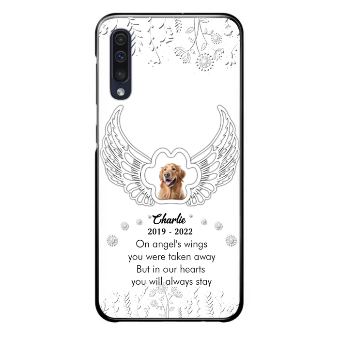 Personalized Pet Phone Case - Upload Photo -Memorial Gift Idea for Dog/Cat Lovers - In Our Hearts You Will Always Stay - Case for iPhone/Samsung