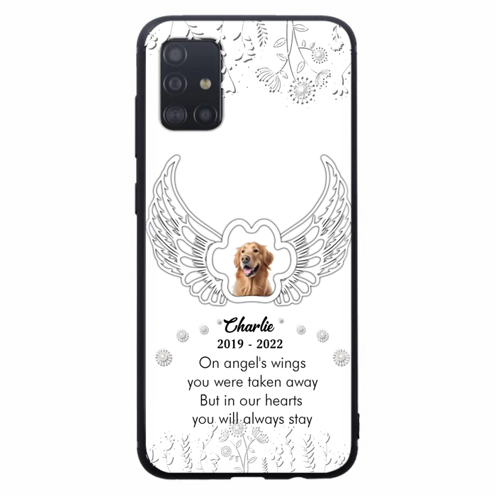 Personalized Pet Phone Case - Upload Photo -Memorial Gift Idea for Dog/Cat Lovers - In Our Hearts You Will Always Stay - Case for iPhone/Samsung