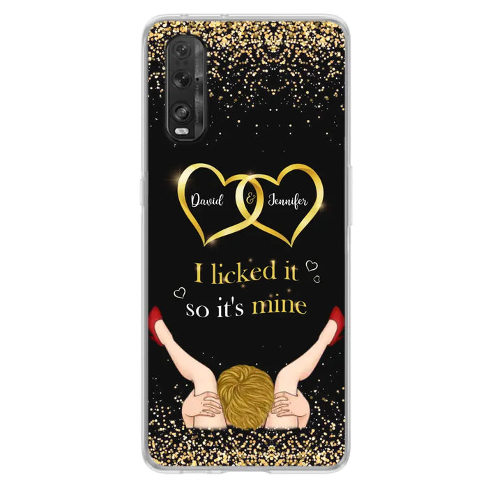 Custom Personalized Couple Phone Case - Gift Idea For Couple/Valentines Day - I Licked It So It's Mine - Case For Oppo/Xiaomi/Huawei