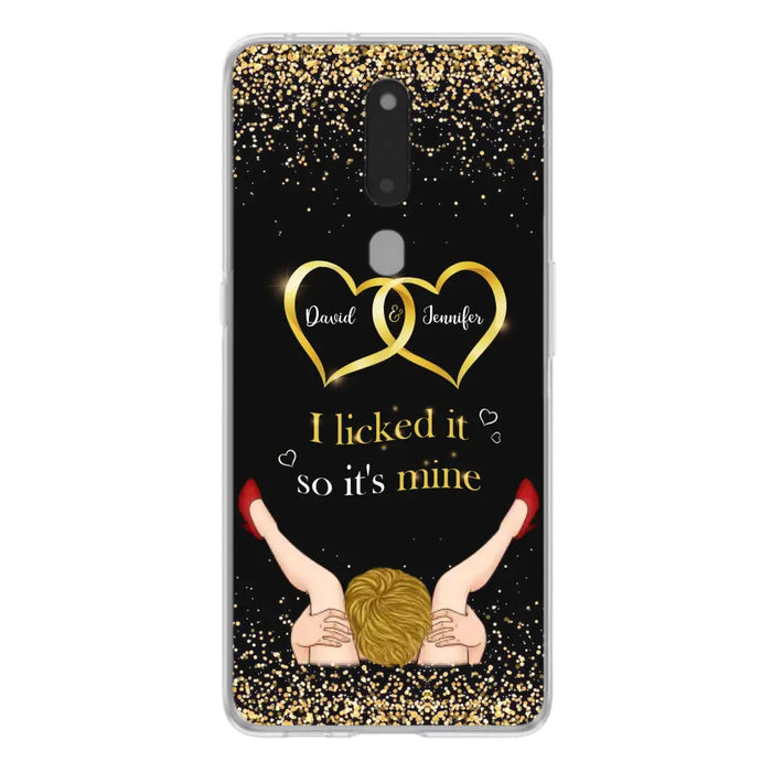 Custom Personalized Couple Phone Case - Gift Idea For Couple/Valentines Day - I Licked It So It's Mine - Case For Oppo/Xiaomi/Huawei