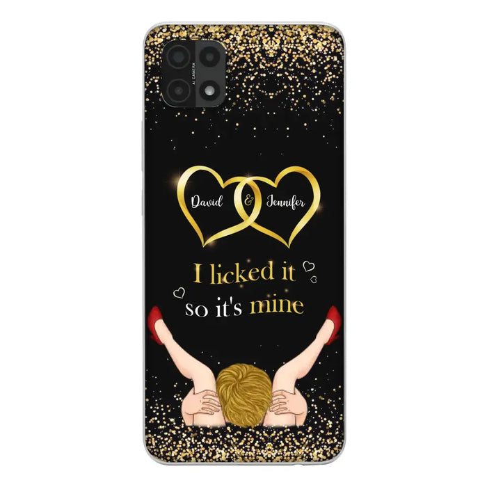 Custom Personalized Couple Phone Case - Gift Idea For Couple/Valentines Day - I Licked It So It's Mine - Case For Oppo/Xiaomi/Huawei