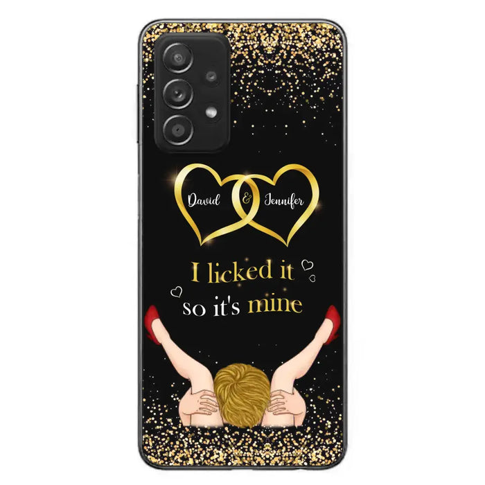 Custom Personalized Couple Phone Case - Gift Idea For Couple/Valentines Day - I Licked It So It's Mine - Case For iPhone/Samsung