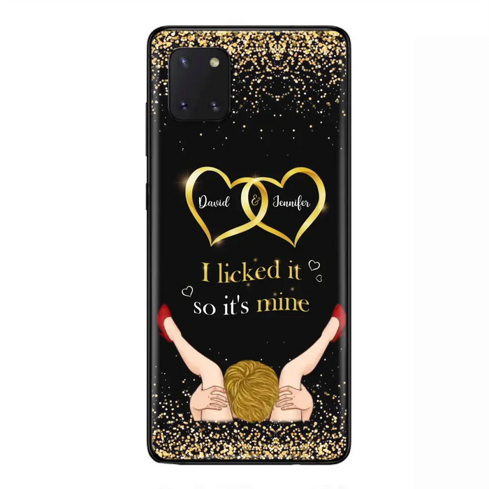 Custom Personalized Couple Phone Case - Gift Idea For Couple/Valentines Day - I Licked It So It's Mine - Case For iPhone/Samsung