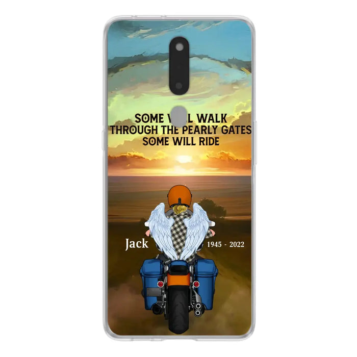 Custom Personalized Memorial Biker Phone Case - Memorial Gift Idea For Father's Day - Some Will Ride - Case For Oppo/Xiaomi/Huawei