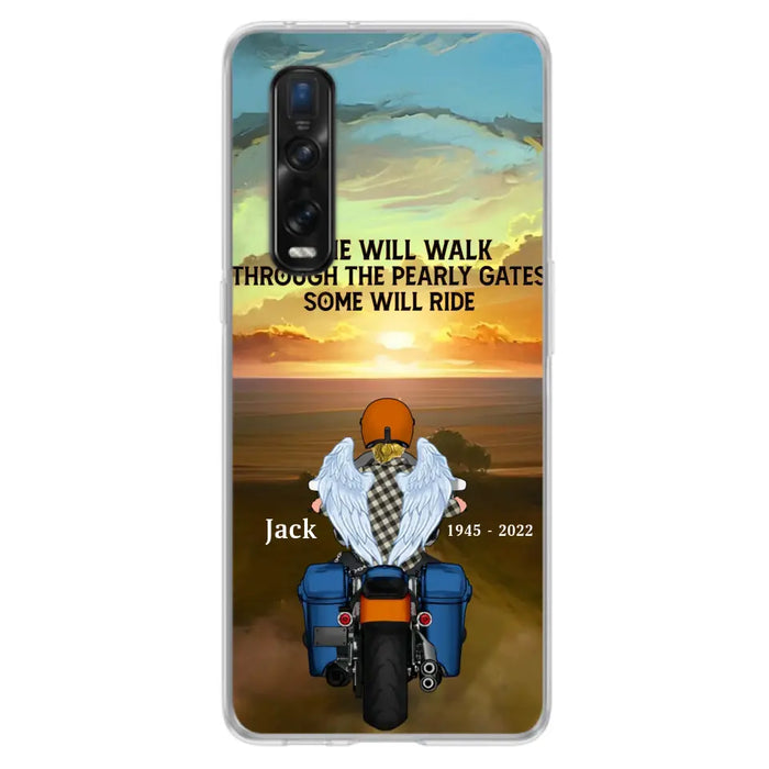 Custom Personalized Memorial Biker Phone Case - Memorial Gift Idea For Father's Day - Some Will Ride - Case For Oppo/Xiaomi/Huawei