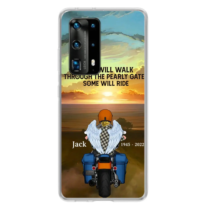 Custom Personalized Memorial Biker Phone Case - Memorial Gift Idea For Father's Day - Some Will Ride - Case For Oppo/Xiaomi/Huawei