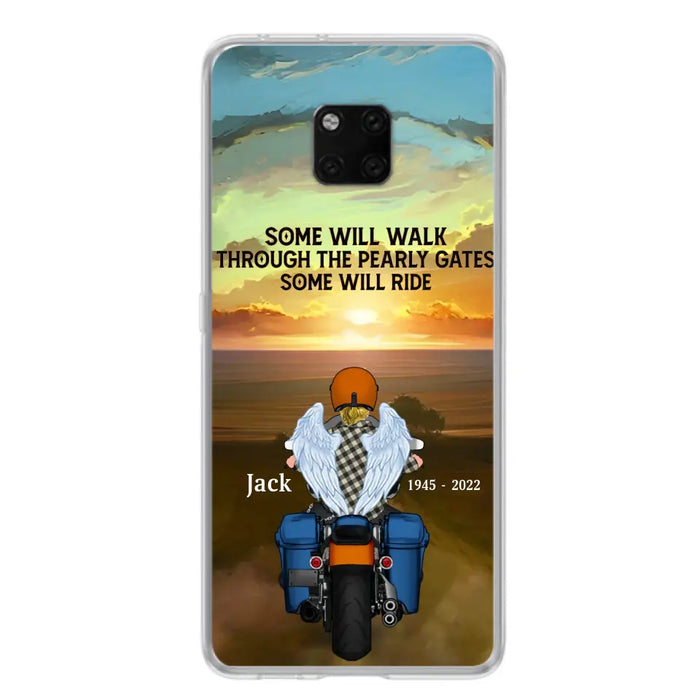 Custom Personalized Memorial Biker Phone Case - Memorial Gift Idea For Father's Day - Some Will Ride - Case For Oppo/Xiaomi/Huawei