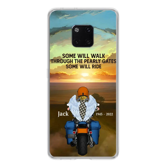 Custom Personalized Memorial Biker Phone Case - Memorial Gift Idea For Father's Day - Some Will Ride - Case For Oppo/Xiaomi/Huawei