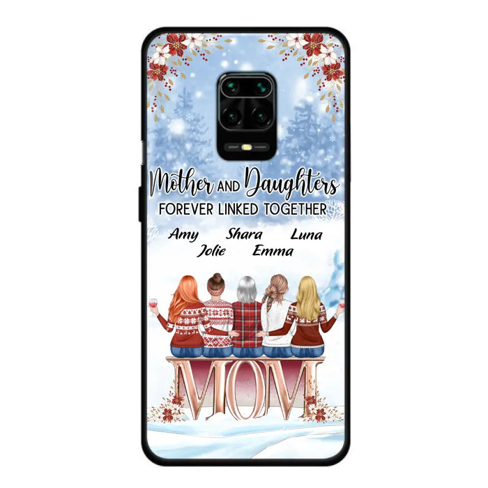 Personalized Mom Phone Case - Mother With Upto 4 Daughters - Gift Idea For Mother's Day From Daughter - Mother And Daughters Forever Linked Together - Case For Oppo/Xiaomi/Huawei