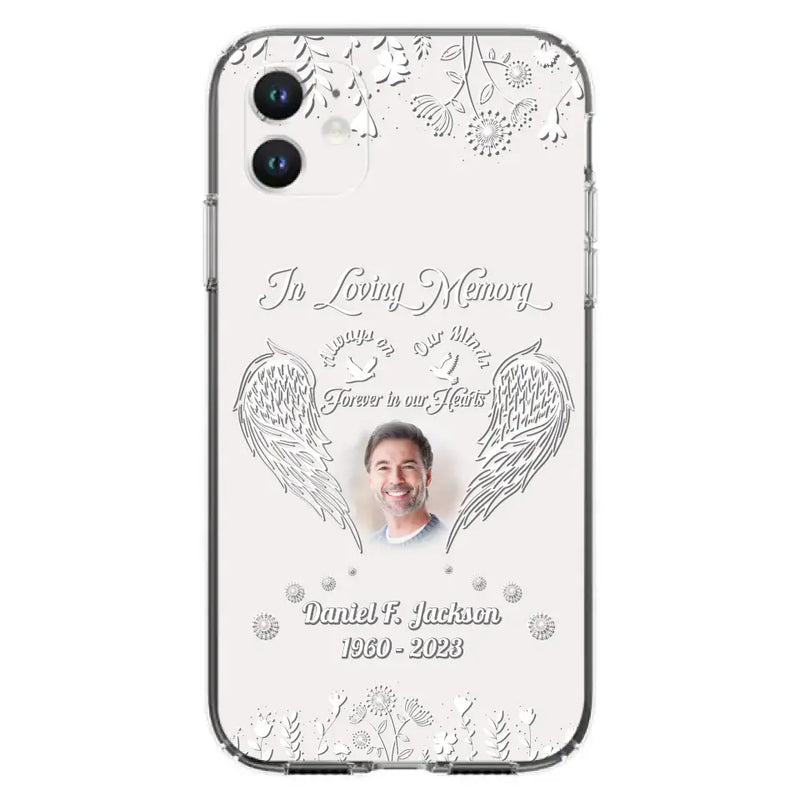 Personalized Memorial Photo Phone Case - Memorial Gift Idea - In Loving Memory