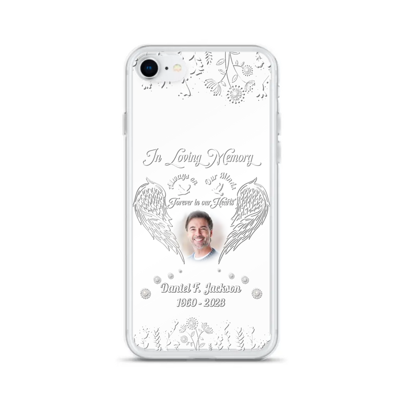 Personalized Memorial Photo Phone Case - Memorial Gift Idea - In Loving Memory