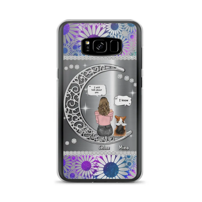 Custom Personalized To The Moon & Back Pet Phone Case - Memorial Gift Idea For Dog/ Cat/ Rabbits Owners - Up to 4 Dogs/ Cats/ Rabbits - Case For iPhone And Samsung