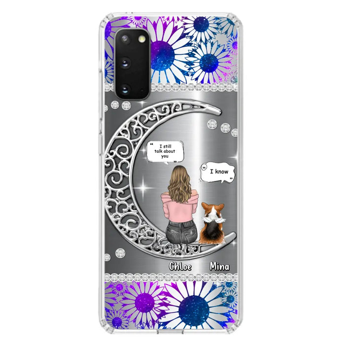 Custom Personalized To The Moon & Back Pet Phone Case - Memorial Gift Idea For Dog/ Cat/ Rabbits Owners - Up to 4 Dogs/ Cats/ Rabbits - Case For iPhone And Samsung