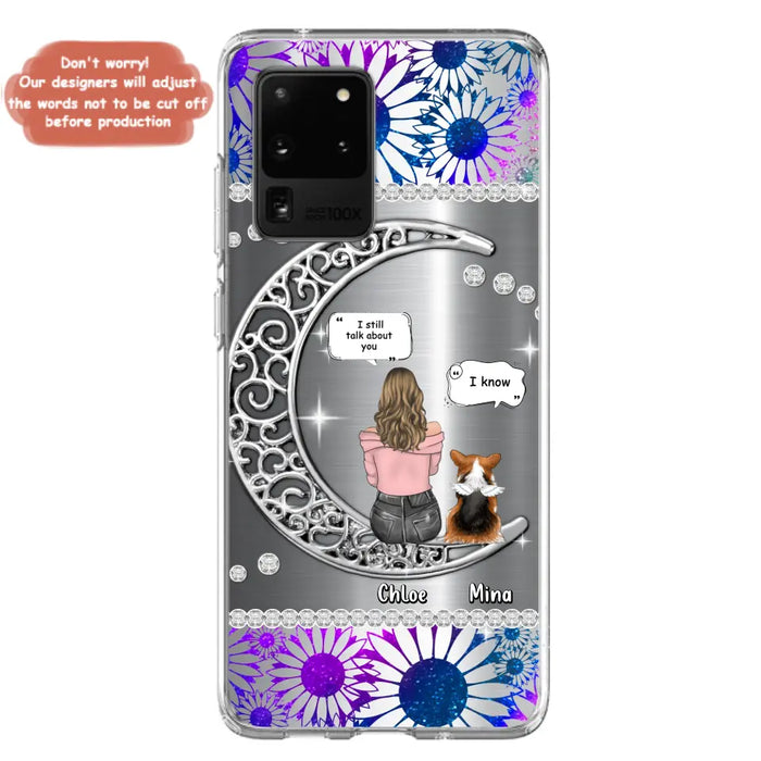 Custom Personalized To The Moon & Back Pet Phone Case - Memorial Gift Idea For Dog/ Cat/ Rabbits Owners - Up to 4 Dogs/ Cats/ Rabbits - Case For iPhone And Samsung