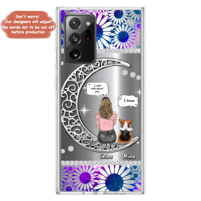 Custom Personalized To The Moon & Back Pet Phone Case - Memorial Gift Idea For Dog/ Cat/ Rabbits Owners - Up to 4 Dogs/ Cats/ Rabbits - Case For iPhone And Samsung