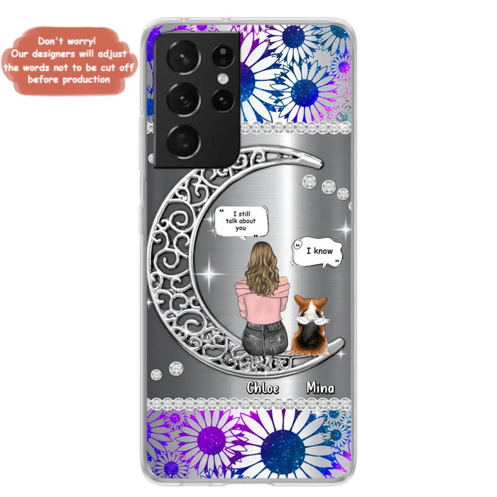 Custom Personalized To The Moon & Back Pet Phone Case - Memorial Gift Idea For Dog/ Cat/ Rabbits Owners - Up to 4 Dogs/ Cats/ Rabbits - Case For iPhone And Samsung