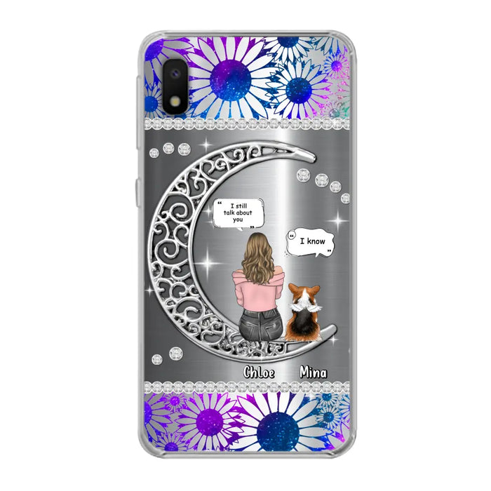 Custom Personalized To The Moon & Back Pet Phone Case - Memorial Gift Idea For Dog/ Cat/ Rabbits Owners - Up to 4 Dogs/ Cats/ Rabbits - Case For iPhone And Samsung