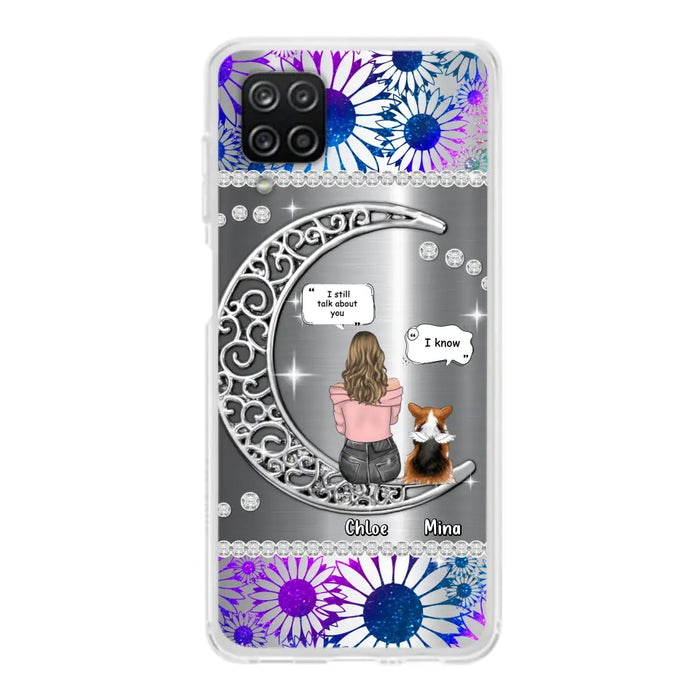 Custom Personalized To The Moon & Back Pet Phone Case - Memorial Gift Idea For Dog/ Cat/ Rabbits Owners - Up to 4 Dogs/ Cats/ Rabbits - Case For iPhone And Samsung