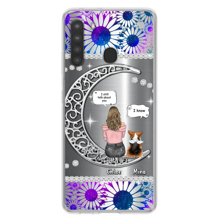 Custom Personalized To The Moon & Back Pet Phone Case - Memorial Gift Idea For Dog/ Cat/ Rabbits Owners - Up to 4 Dogs/ Cats/ Rabbits - Case For iPhone And Samsung