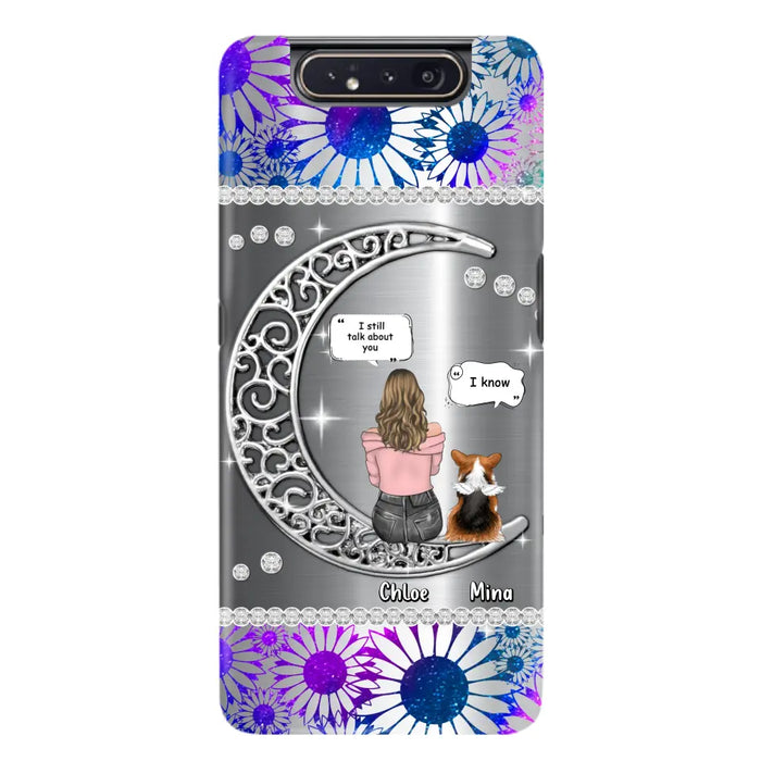 Custom Personalized To The Moon & Back Pet Phone Case - Memorial Gift Idea For Dog/ Cat/ Rabbits Owners - Up to 4 Dogs/ Cats/ Rabbits - Case For iPhone And Samsung