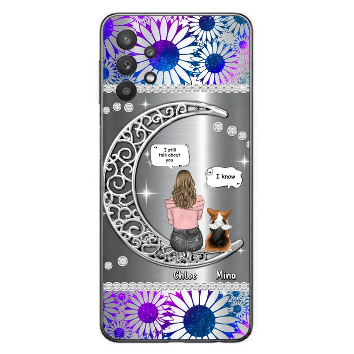 Custom Personalized To The Moon & Back Pet Phone Case - Memorial Gift Idea For Dog/ Cat/ Rabbits Owners - Up to 4 Dogs/ Cats/ Rabbits - Case For iPhone And Samsung