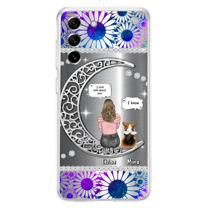 Custom Personalized To The Moon & Back Pet Phone Case - Memorial Gift Idea For Dog/ Cat/ Rabbits Owners - Up to 4 Dogs/ Cats/ Rabbits - Case For iPhone And Samsung