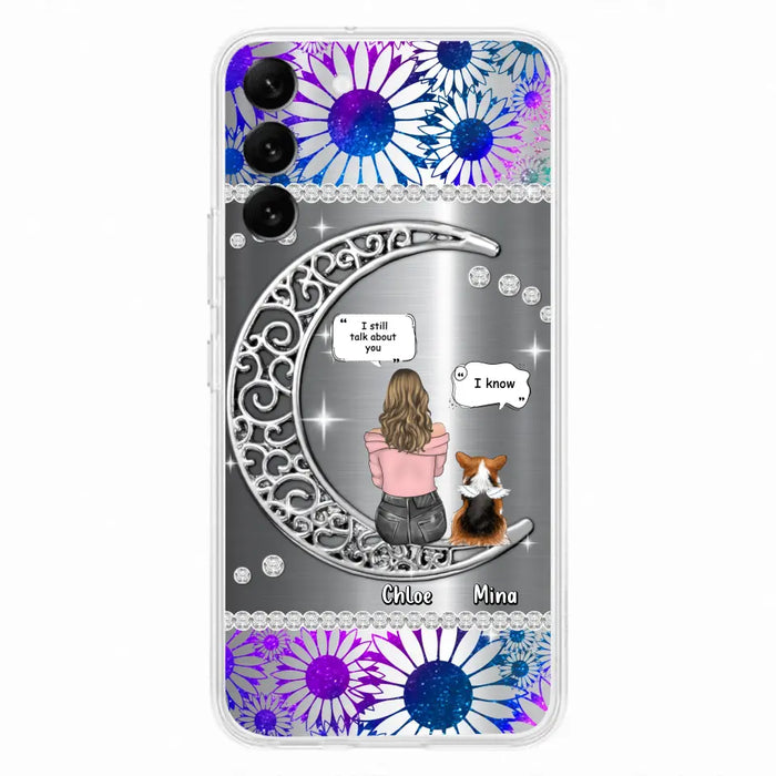 Custom Personalized To The Moon & Back Pet Phone Case - Memorial Gift Idea For Dog/ Cat/ Rabbits Owners - Up to 4 Dogs/ Cats/ Rabbits - Case For iPhone And Samsung